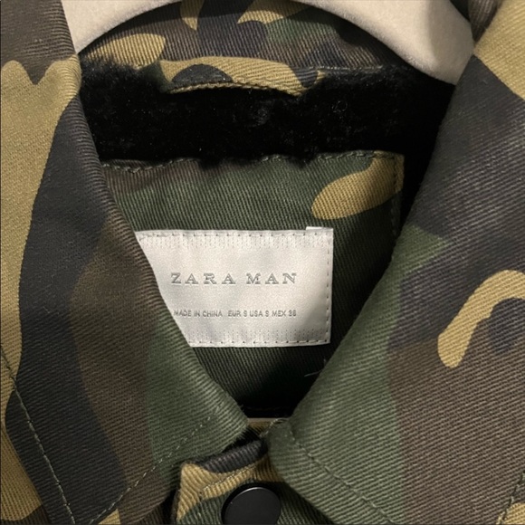 Zara Fur-lined Denim Trucker Jacket, Small - Picture 10 of 16